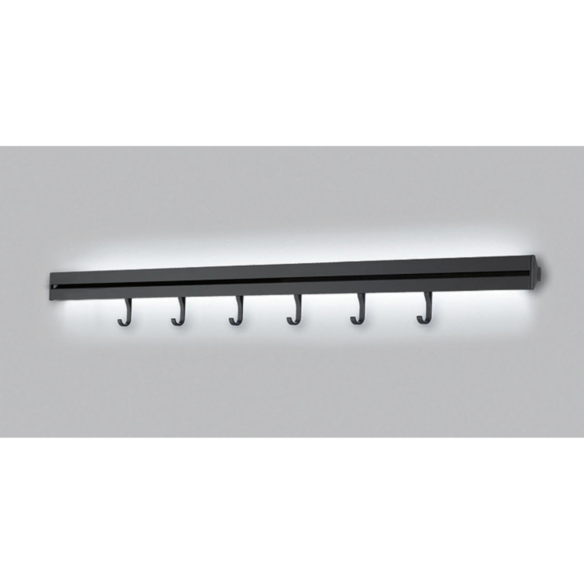 Nobilia Relingstange mit Haken und LED-Beleuchtung RSLED60-S 45816