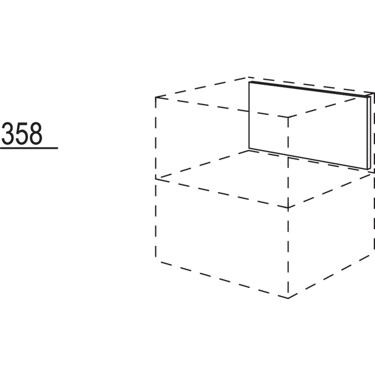 Nobilia Rückwandverkleidung Smartcube für LINE N-Planungen NRKSC120 62652