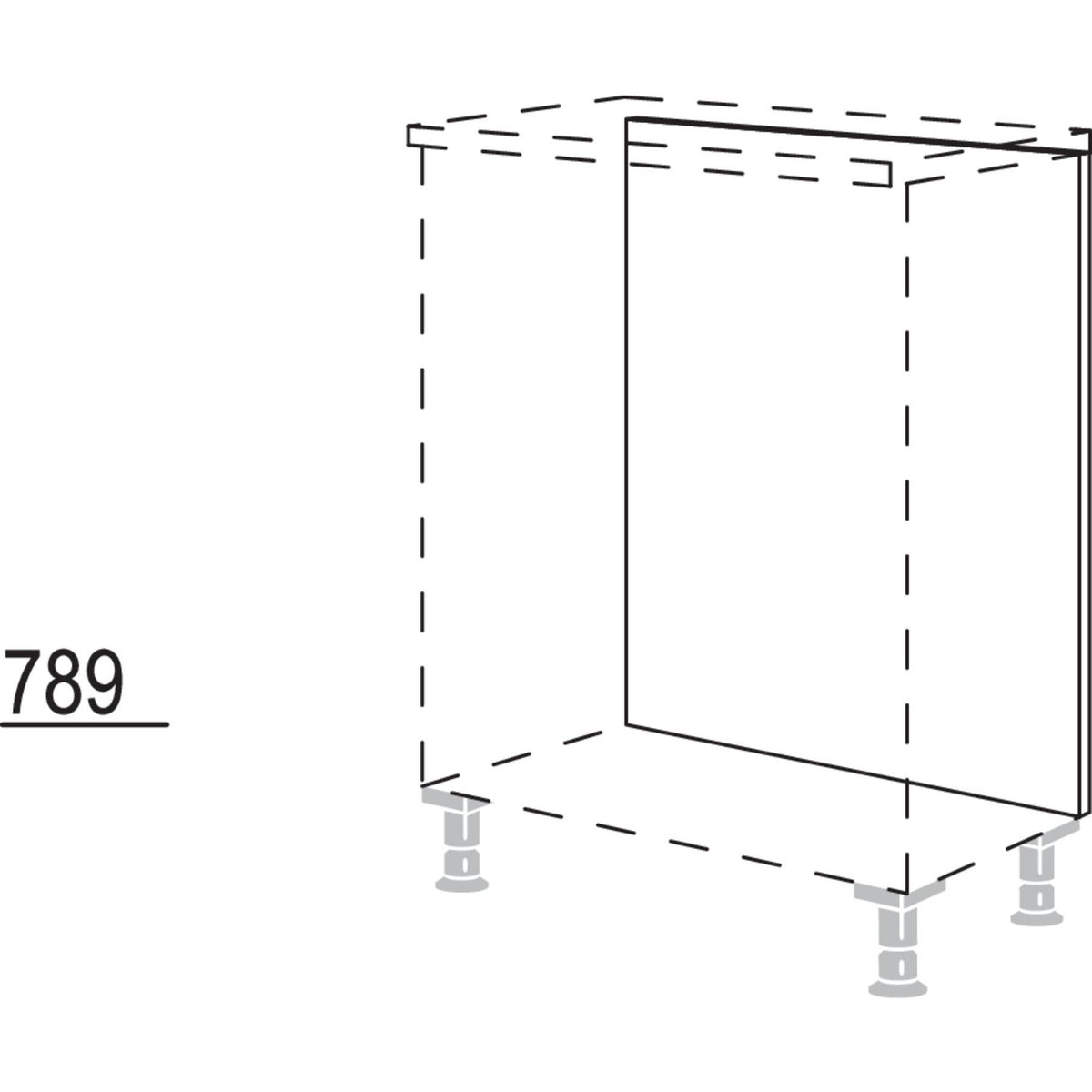 Nobilia Rückwandverkleidung für Sideboardplanungen RFW45-79 42745