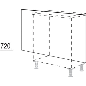 Nobilia Rueckwandverkleidung fuer Sideboardplanungen RKW-72 31742