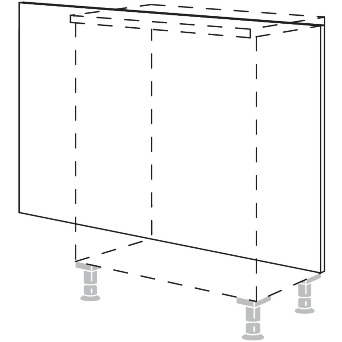 Nobilia Rueckwandverkleidung fuer Sideboardplanungen RKW-79 40742