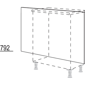 Nobilia Rueckwandverkleidung fuer Sideboardplanungen RKW-79 40742