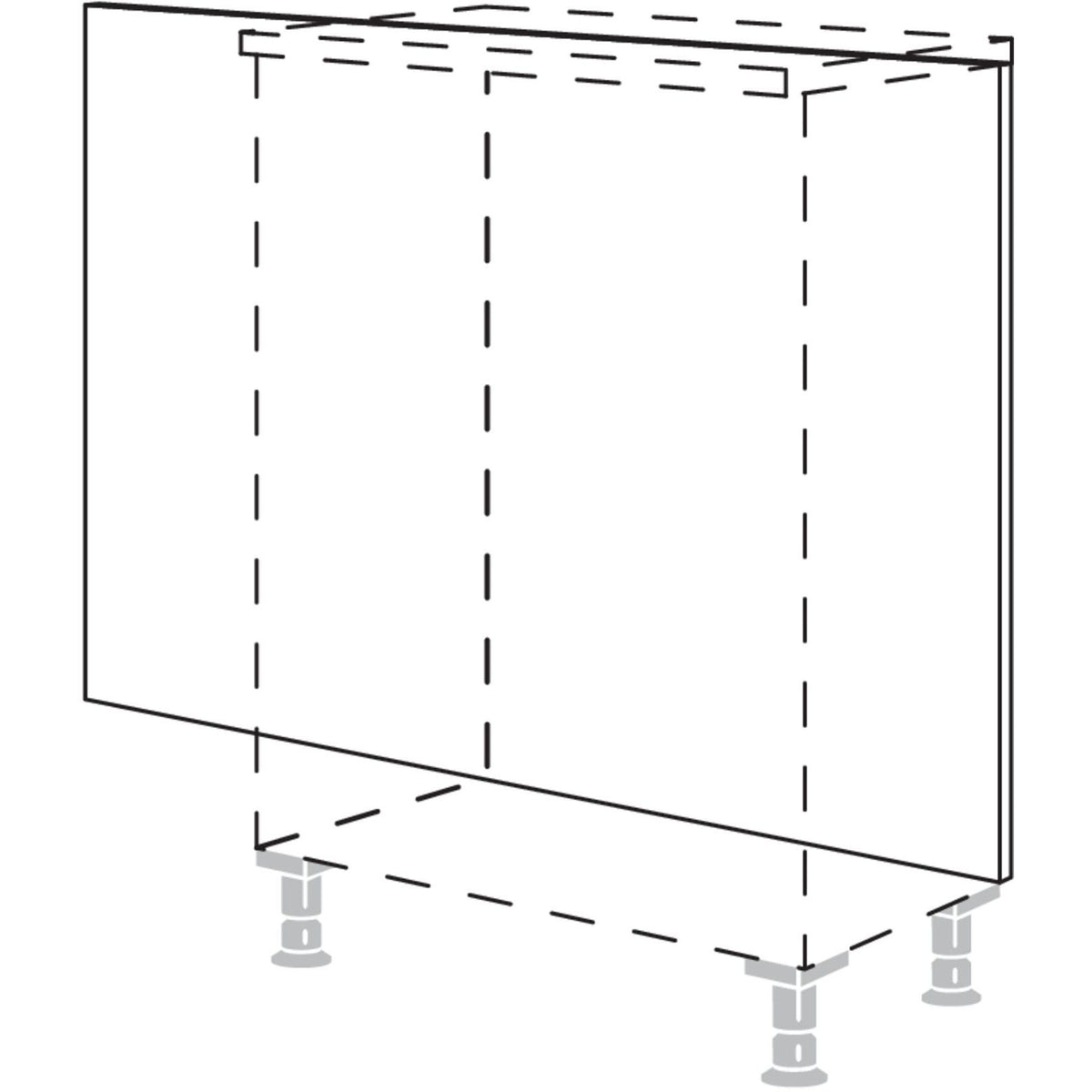 Nobilia Rueckwandverkleidung fuer Sideboardplanungen RKW-86 51742