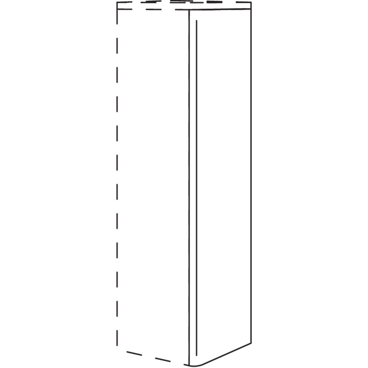 Nobilia Runde Abschlusswange- 25 mm stark WAR25-125 25892