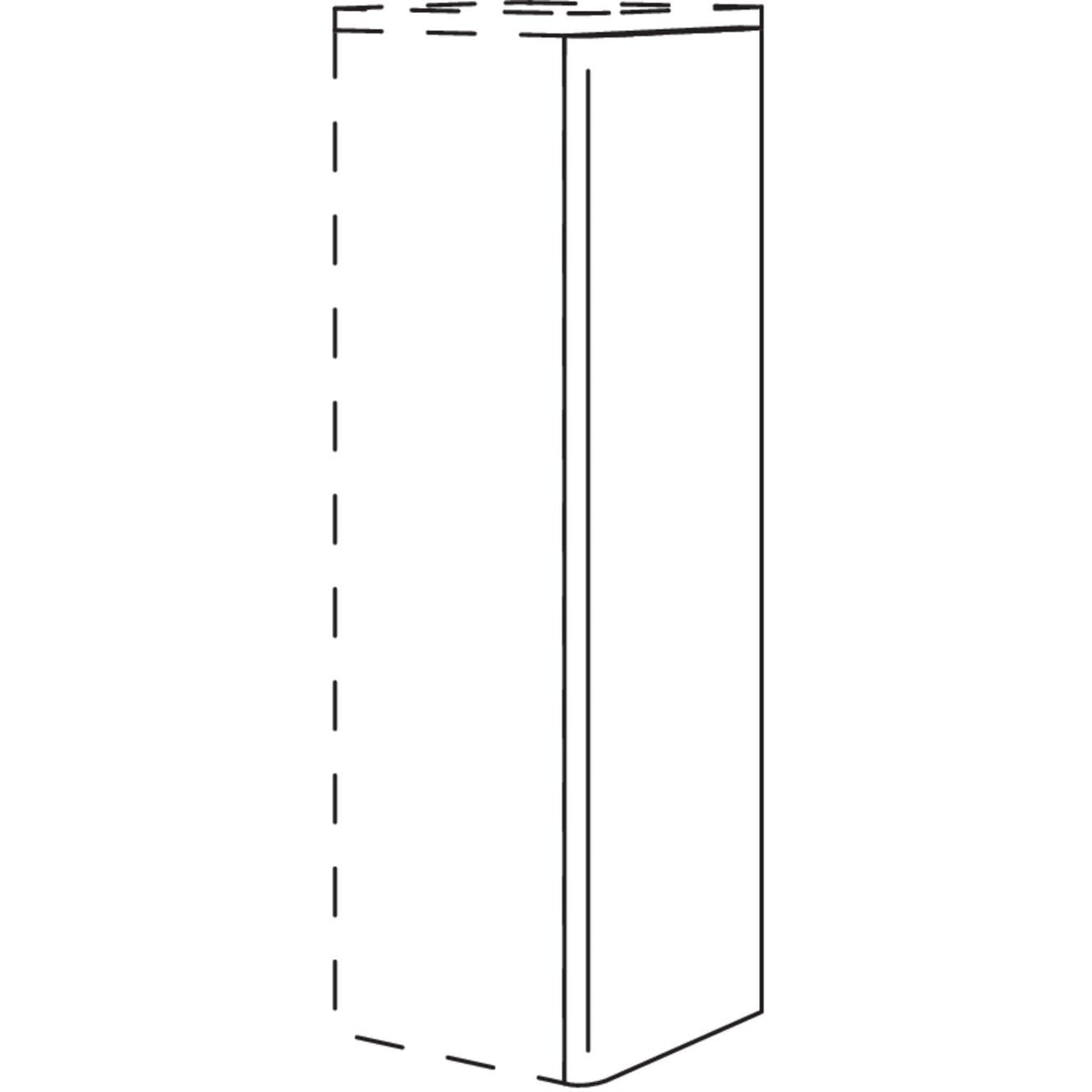 Nobilia Runde Abschlusswange- 25 mm stark WARB25-115 25891