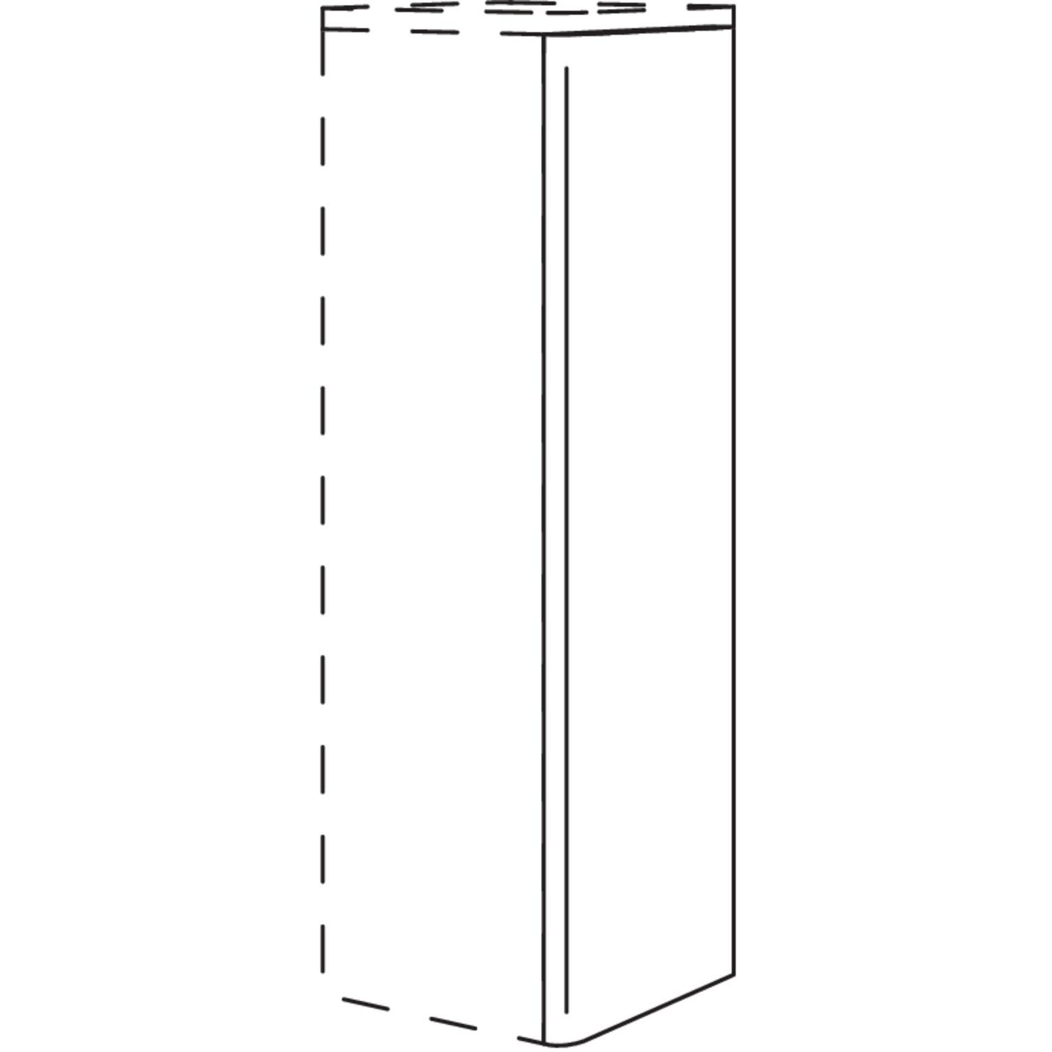 Nobilia Runde Abschlusswange- 25 mm stark WAR25-115 25891