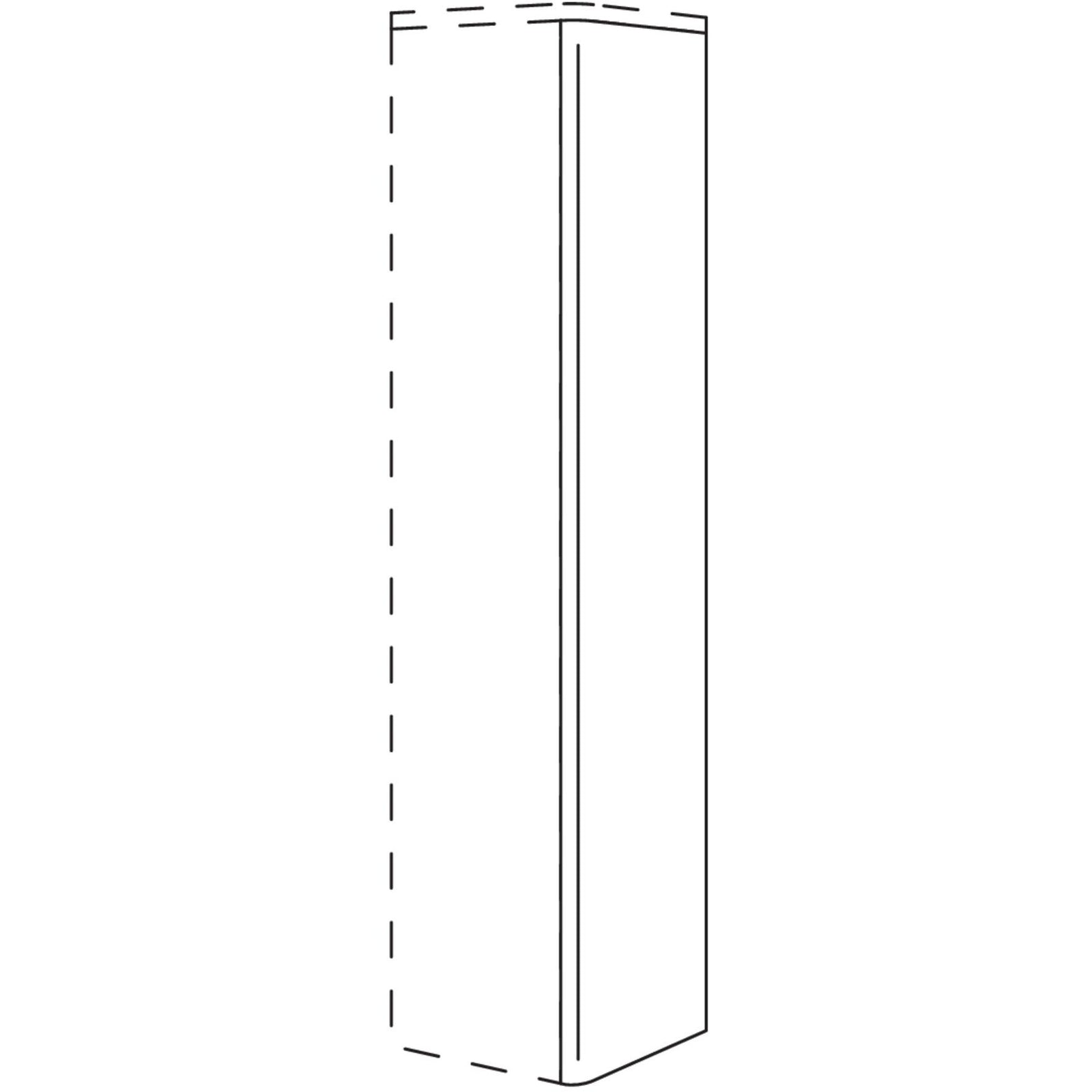 Nobilia Runde Abschlusswange- 25 mm stark WAR25-158 25895