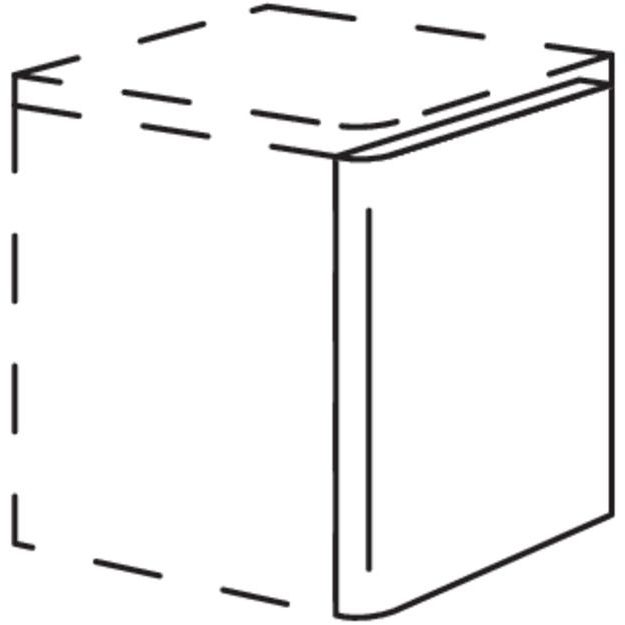 Nobilia Runde Abschlusswange- 25 mm stark WARB25-36 25881