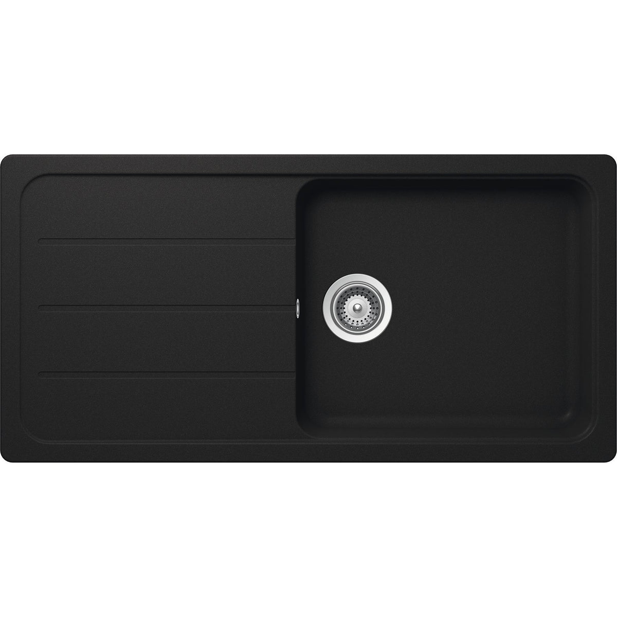 SCHOCK- Einbauspuele Formhaus D-100 L- aus CRISTALITE-  Onyx 87337 87337