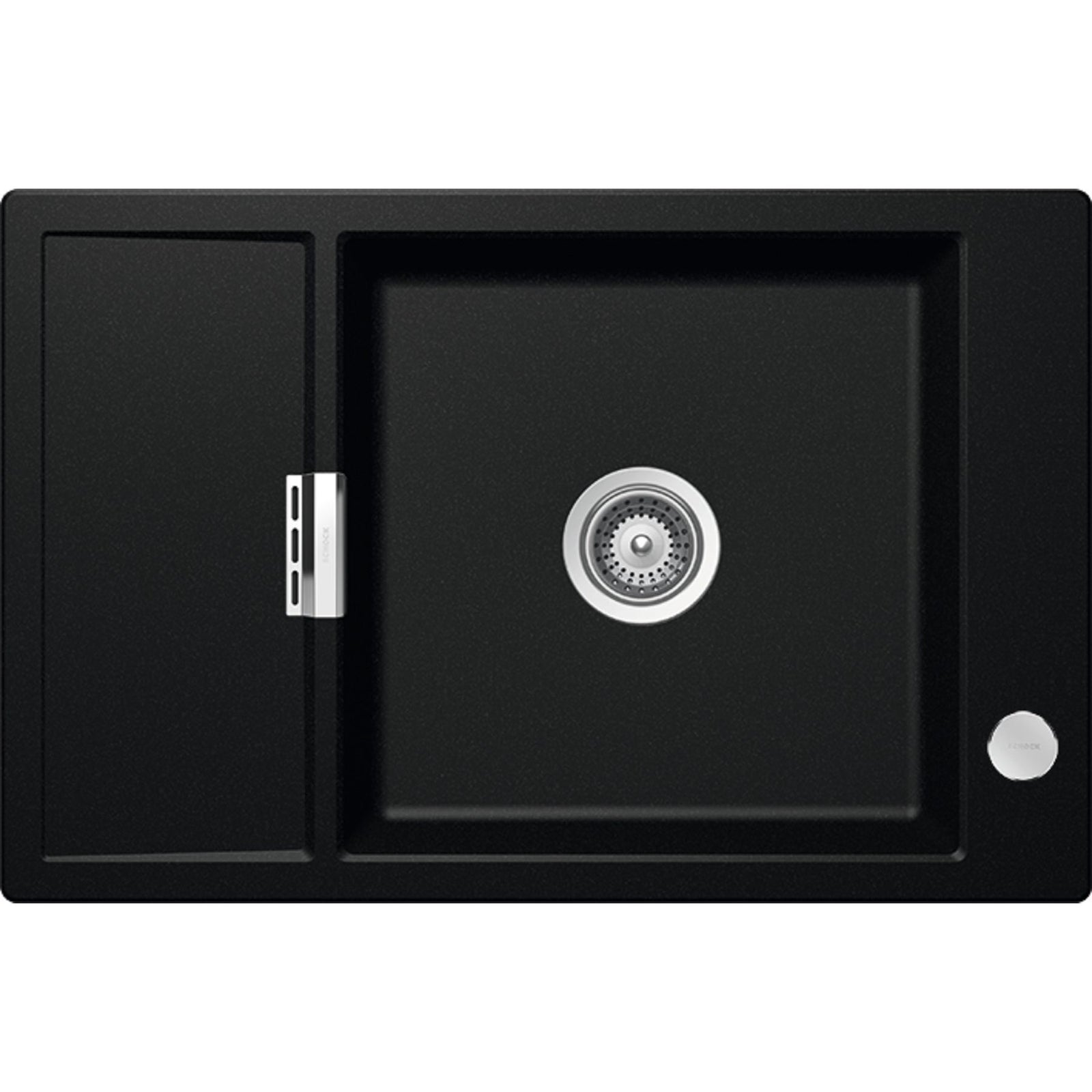 SCHOCK: Inbouwspoelbak Mono D-100 XS, van CRISTADUR®/CRISTADUR® GREEN LINE Magma 87376 78 cm