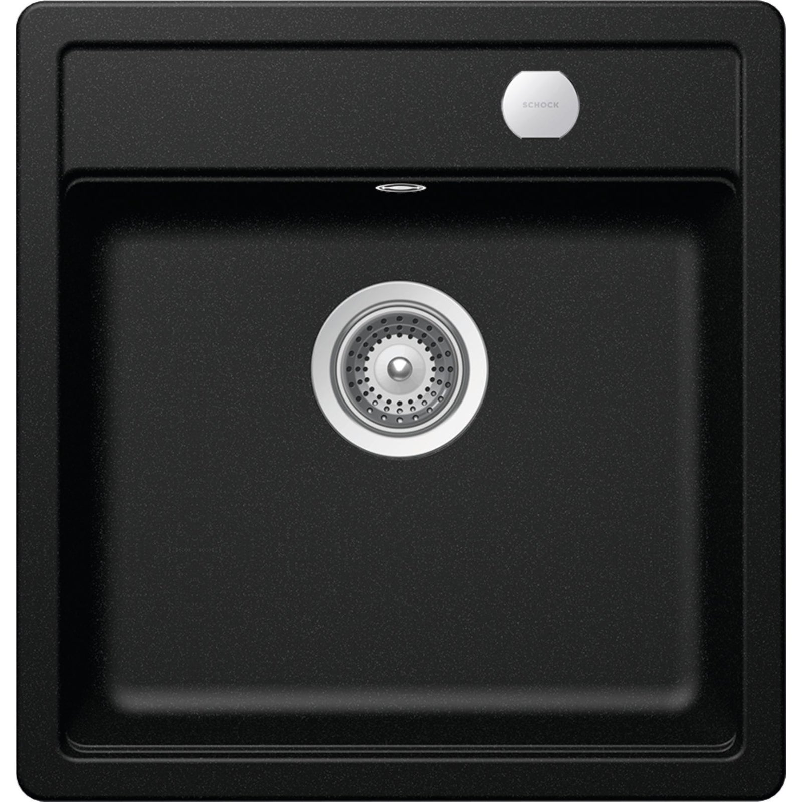 SCHOCK: Inbouwspoelbak Mono N-100 Small, van CRISTADUR®/CRISTADUR® GREEN 87486 49 cm