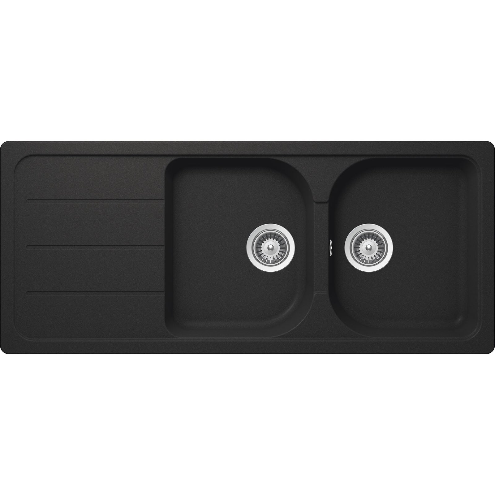 SCHOCK- Einbauspuele Formhaus D-200- aus CRISTALITE-  Onyx 87365 87365