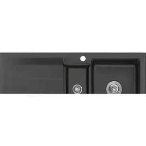 SYSTEMCERAM- Einbauspuele Genea 100- Keramik  Nigra 87631 87631