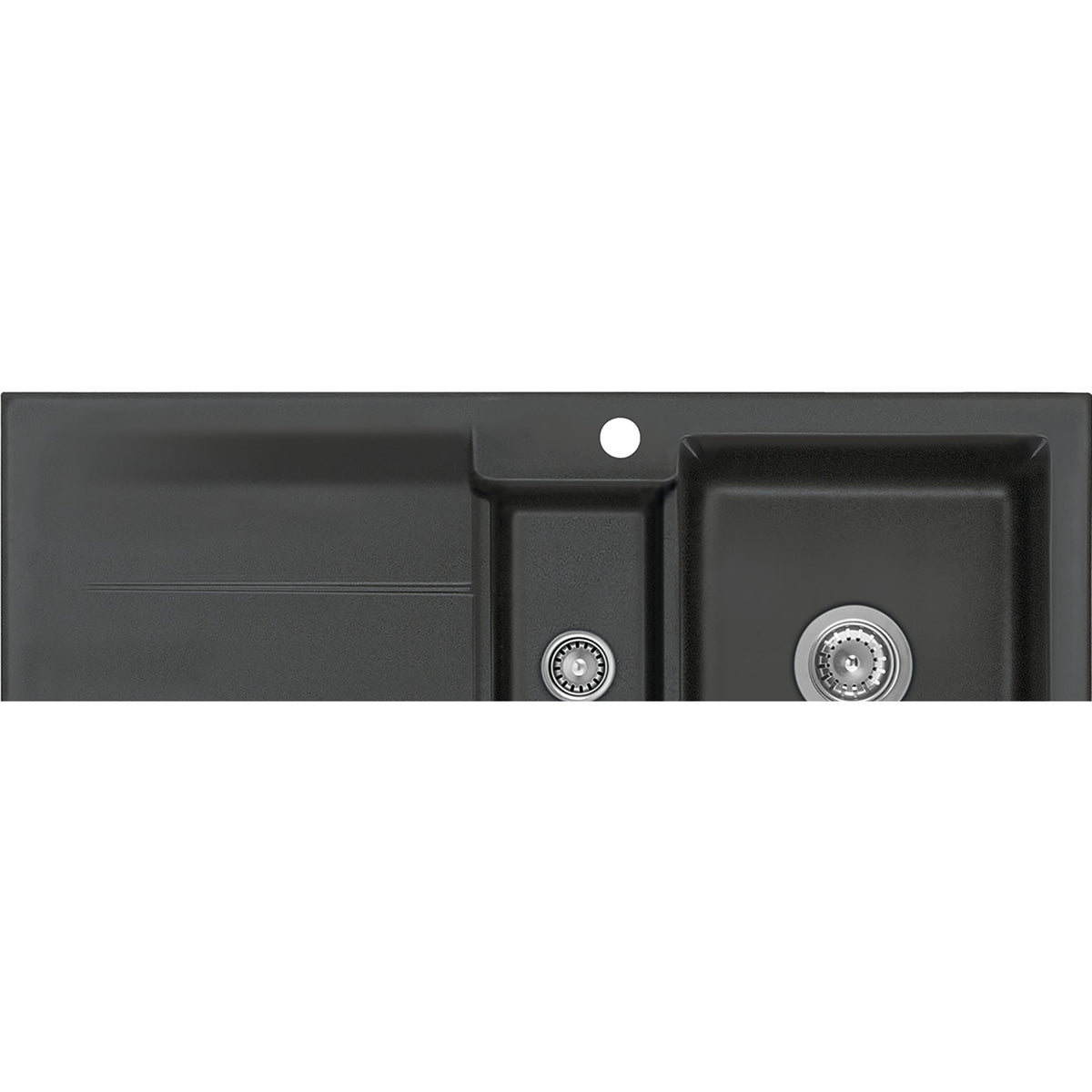 Nobilia SYSTEMCERAM SYSTEMCERAM- Einbauspuele Genea 100- Keramik Nigra 87631 87631