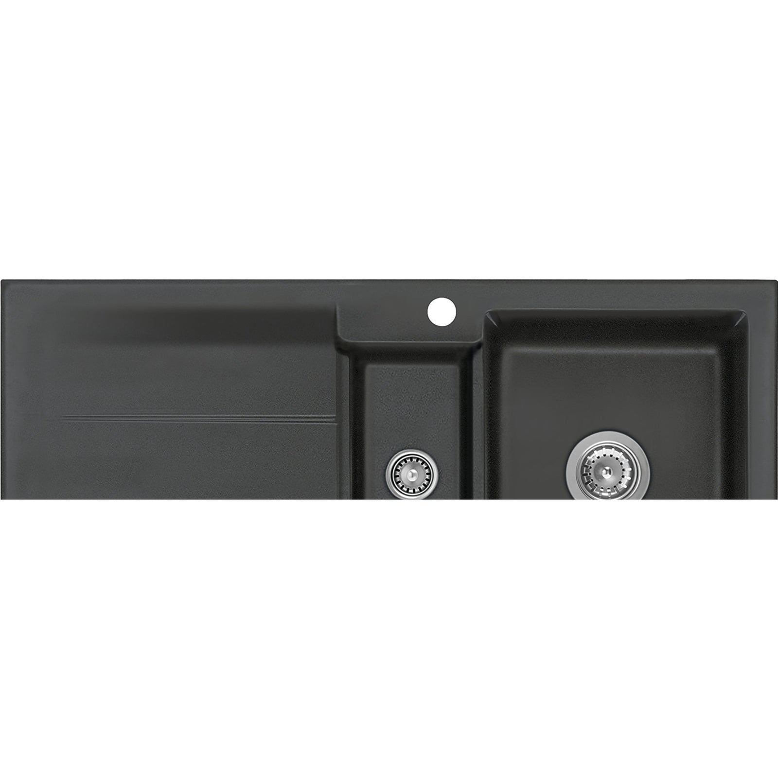 SYSTEMCERAM- Einbauspuele Genea 100- Keramik  Nigra 87631 87631