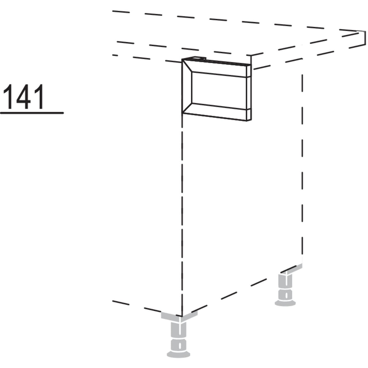 Nobilia Schubkasten-Frontpassstück USPT60 132