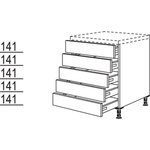 Nobilia Schubkastenschrank U5S50 22014