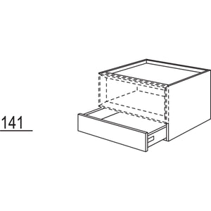 Nobilia Schubkastenschrank fuer Regaleinsatz Case USC80-43 43129