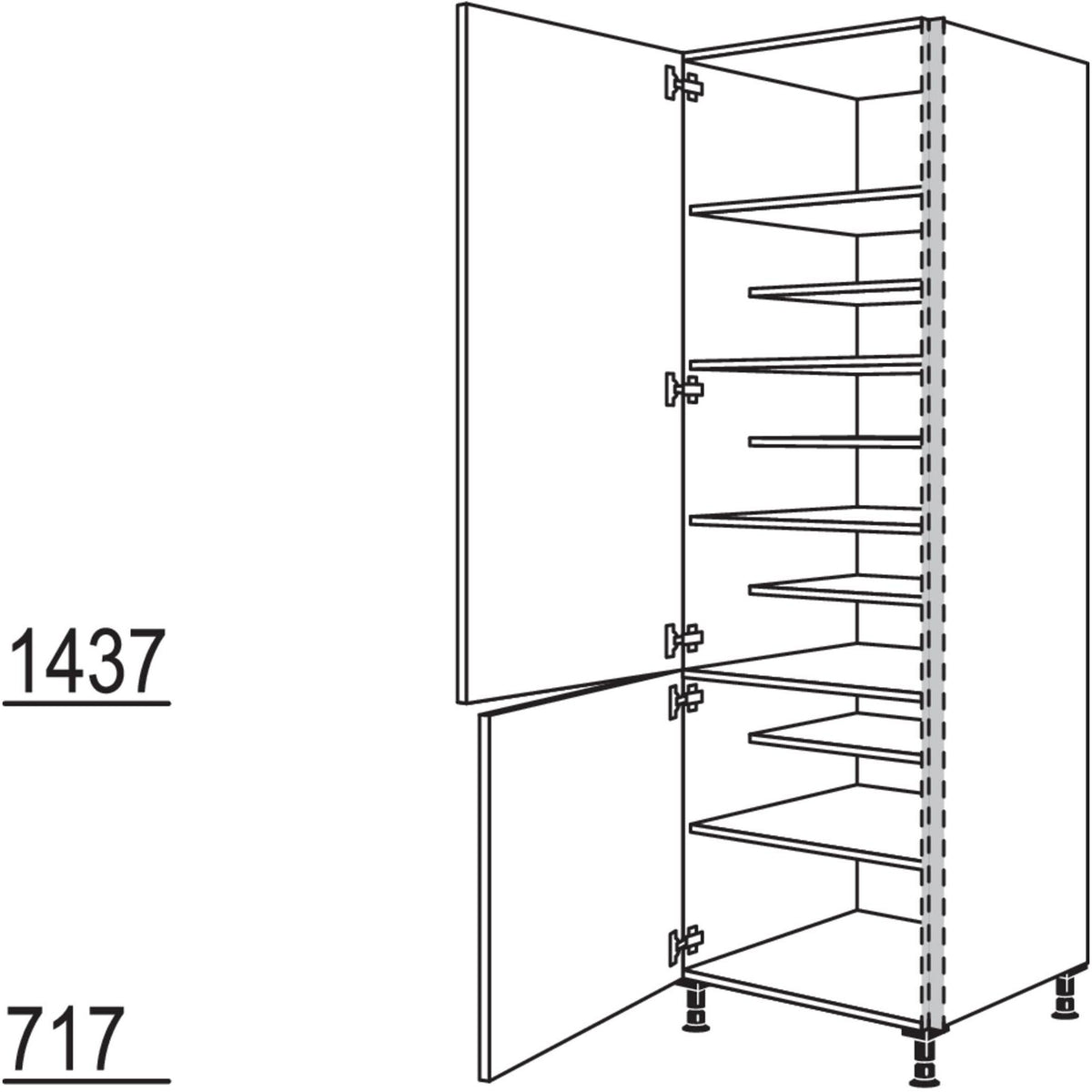 Nobilia Schuhschrank NHSWS60-3 53189