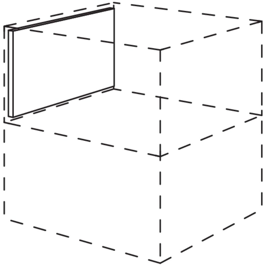 Nobilia Seitenwandverkleidung fuer Unterschrankregal Smartcube USKSC 36626