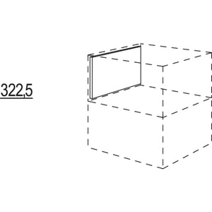 Nobilia Seitenwandverkleidung fuer Unterschrankregal Smartcube USKSC 36626