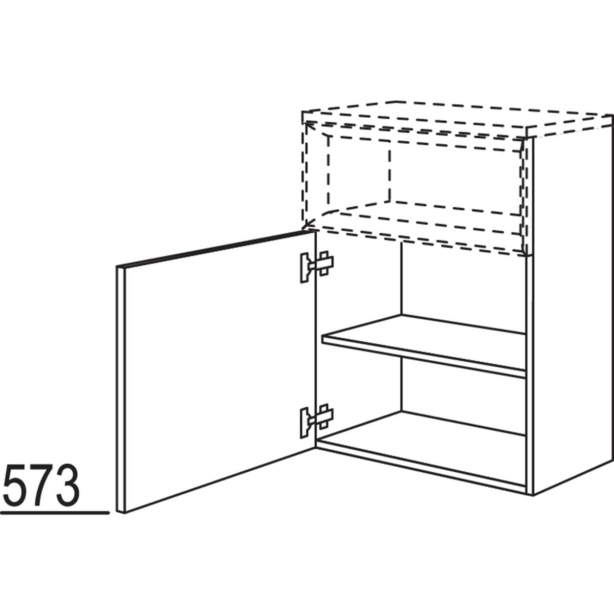 nobilia Sideboard fuer Regaleinsatz Case BSC50-86 3017