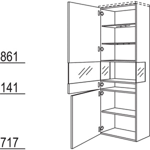 Nobilia Solitaervitrine Boulevard VBS60-202 52976