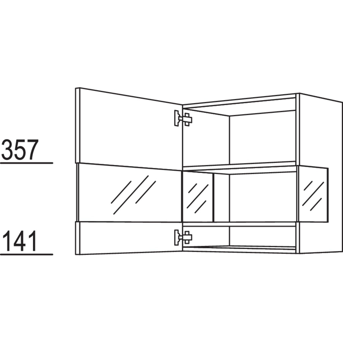 Nobilia Solitaervitrine Boulevard WVBS50-1 20955