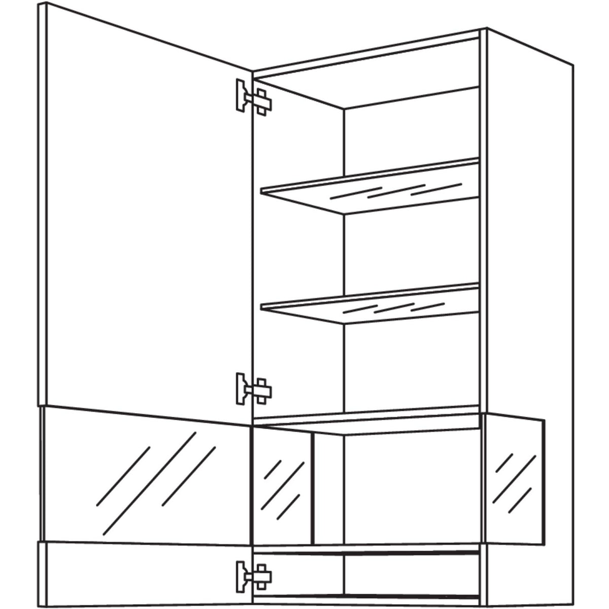 Nobilia Solitaervitrine Boulevard WVBS60-130 51956