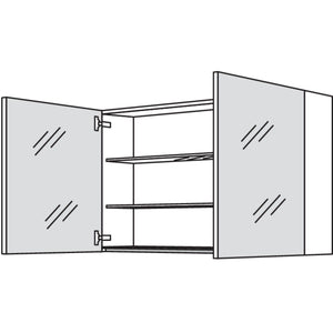 Nobilia Spiegelschrank WBSP100-1 2724