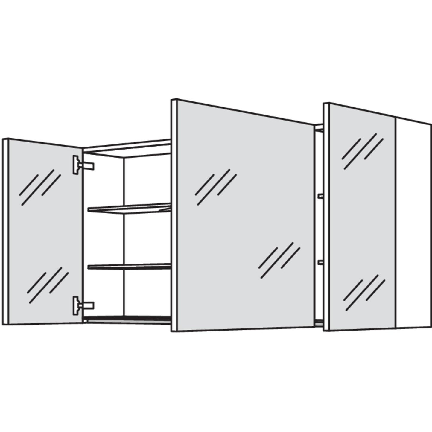 nobilia mirror cabinet WBSP3120-1 120 cm