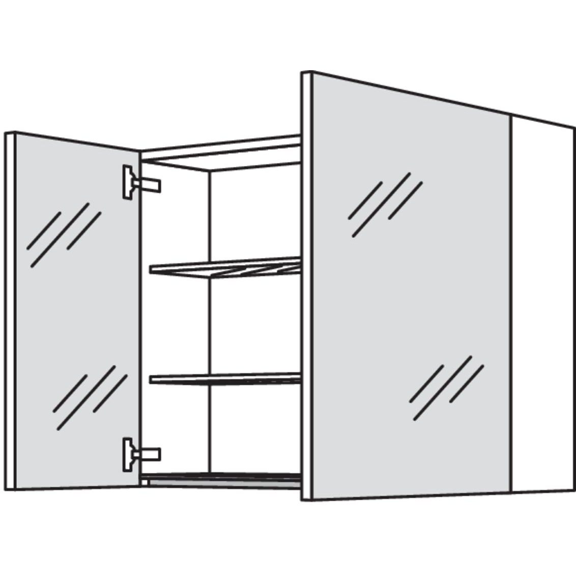 Nobilia Spiegelschrank WBSPA80-1 2728
