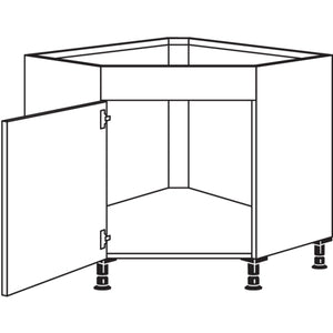 Nobilia Spuelen-Eckschrank- diagonal SPUE105 238