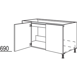 Nobilia Spuelen-Eckschrank NSPUE120-40 51171