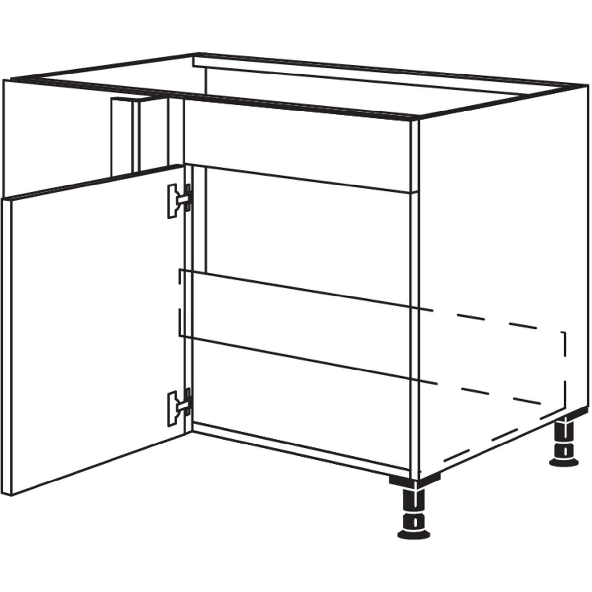 nobilia Spuelen-Eckschrank SPUE90-45 20159