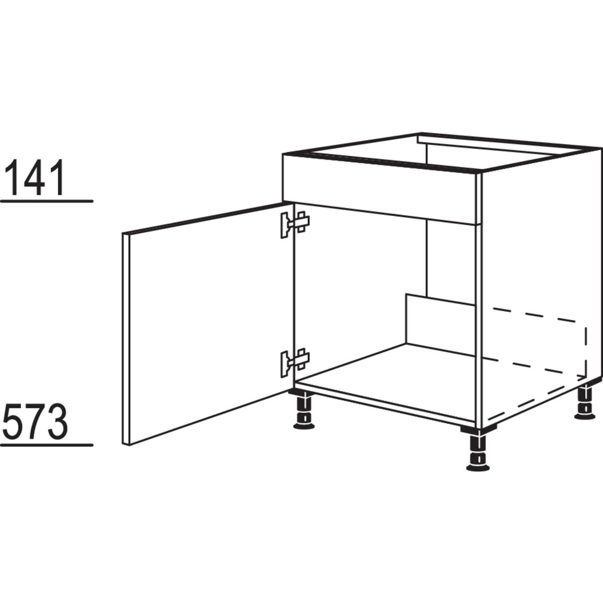 Nobilia Spülenschrank SPU50 200