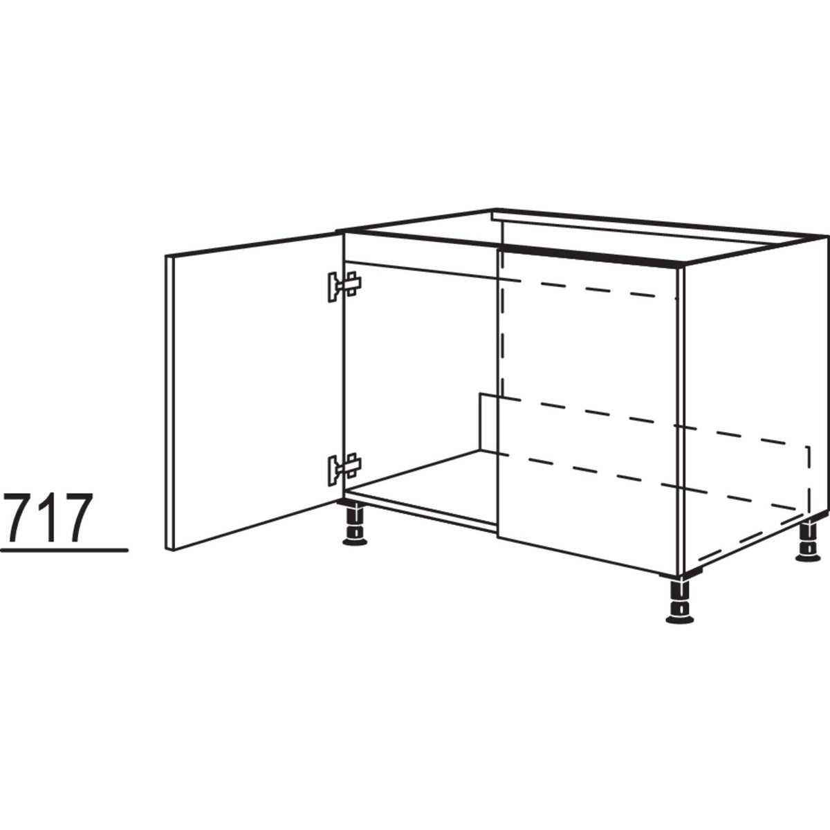 Nobilia Spuelenschrank SPUD90 31161