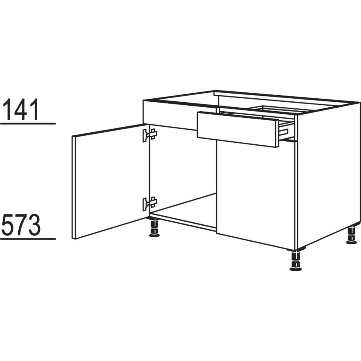 Nobilia Spülenschrank SPUS100 22150