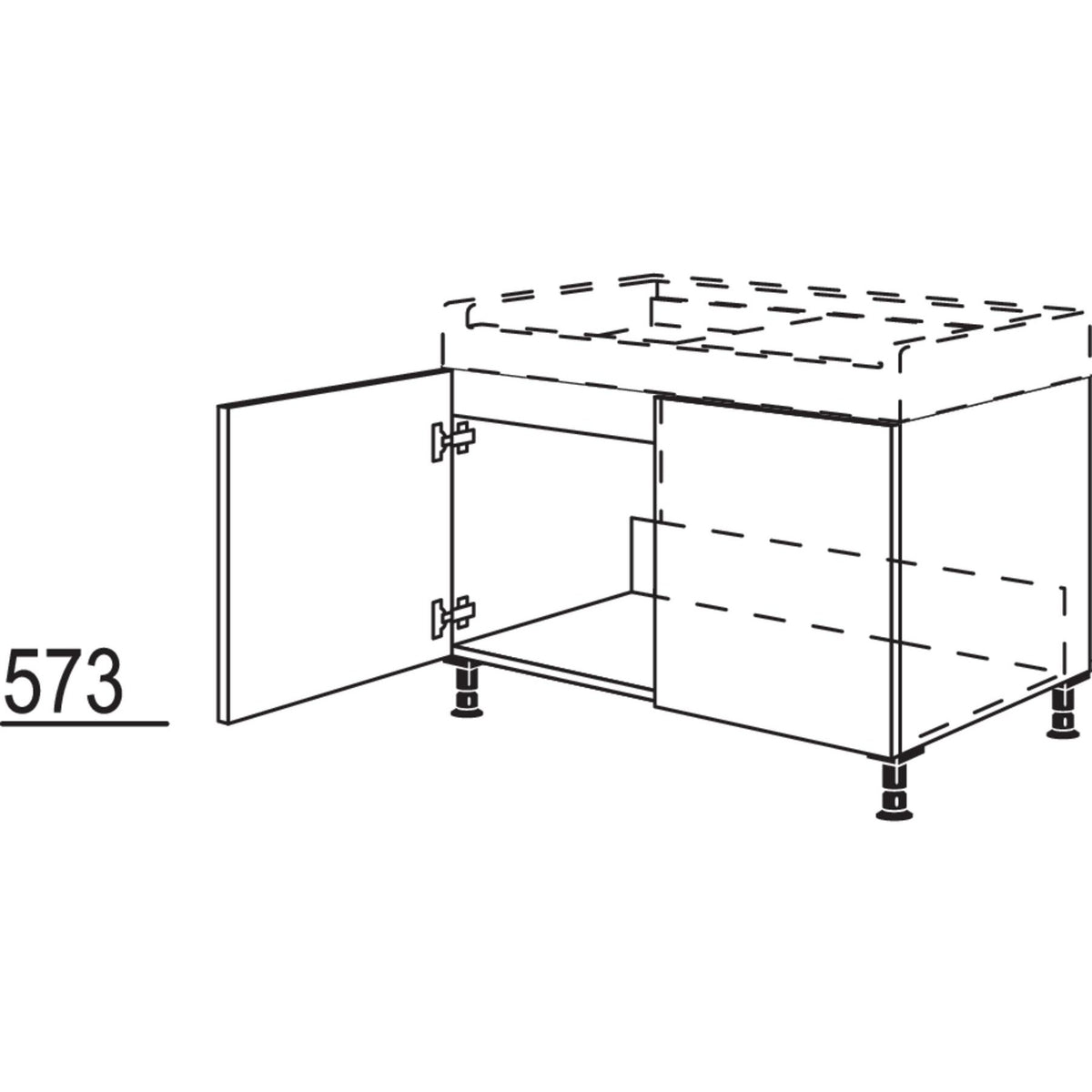 Nobilia Spuelenschrank SPUST90 20201