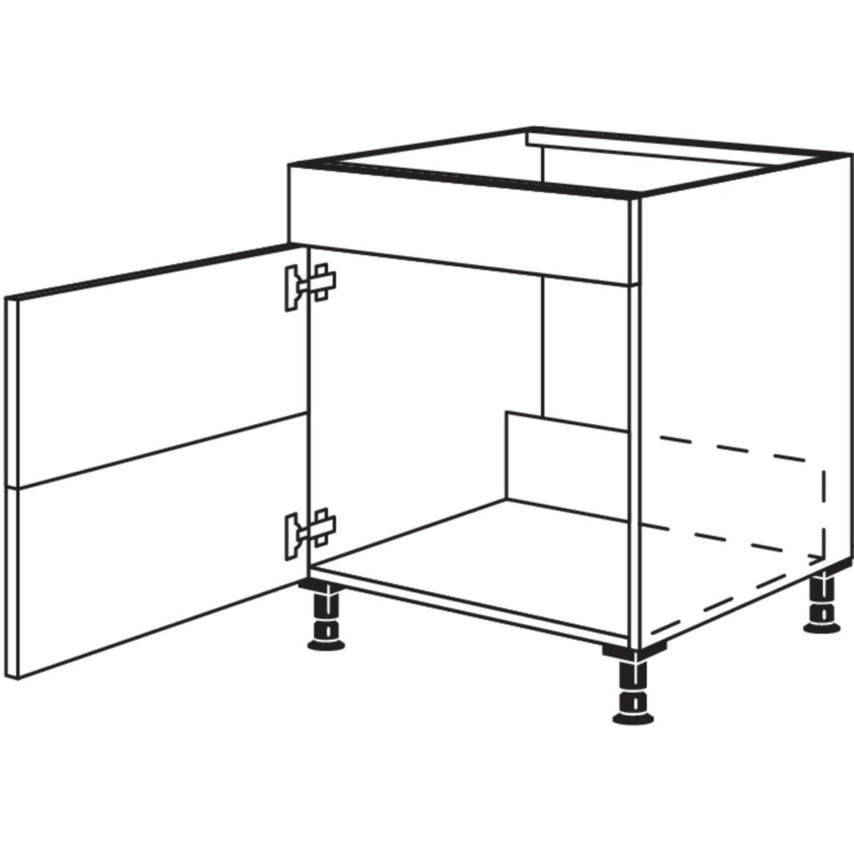Nobilia Spuelenschrank SPUVS2A50 282