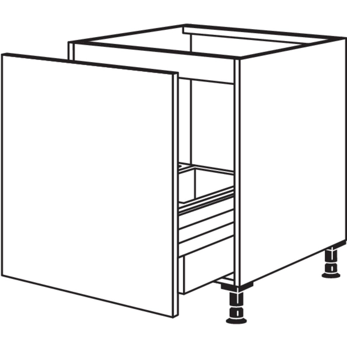 Nobilia Spuelenschrank mit Zargen-Cargo SPUAD-AS50 22295