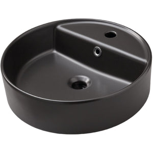 TURKUAZ- Aufbauwaschtisch OVO 45- Keramik  Schwarz matt 87734 87734