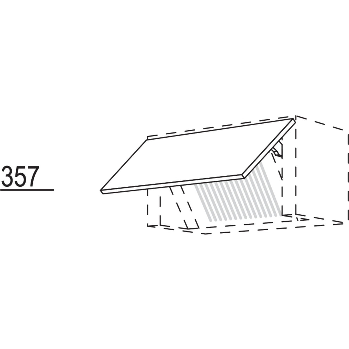 Nobilia Tuer fuer Dunstabzugshaube -Integrata- WTDAII60 3366