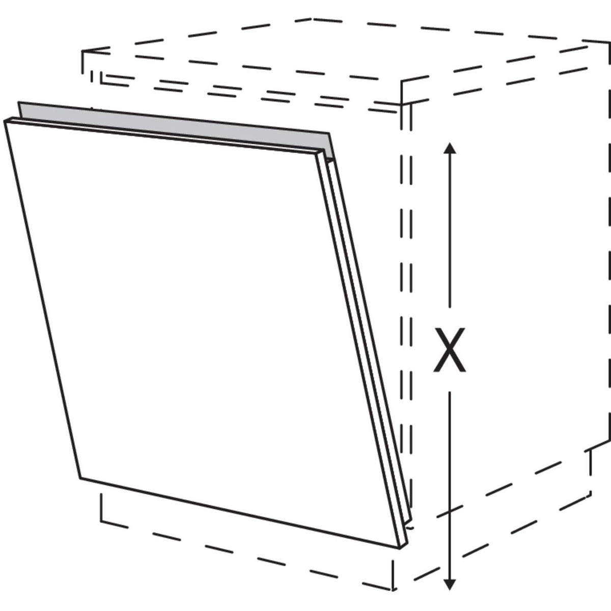Nobilia Tuerfront fuer vollintegrierte Geschirrspueler NGGSB60 51878