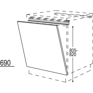 Nobilia Türfront für vollintegrierte Unterbaugeräte NGSB60 51866