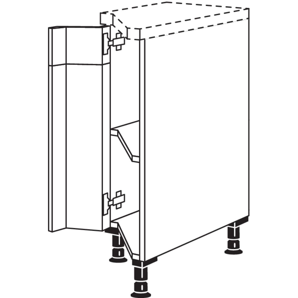 Nobilia Unterschrank- diagonal UZ30 750