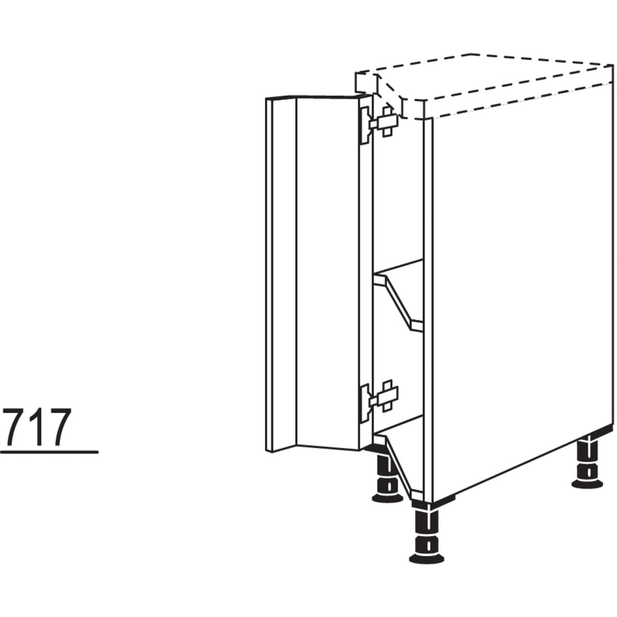 Nobilia Unterschrank- diagonal UZD30 31750