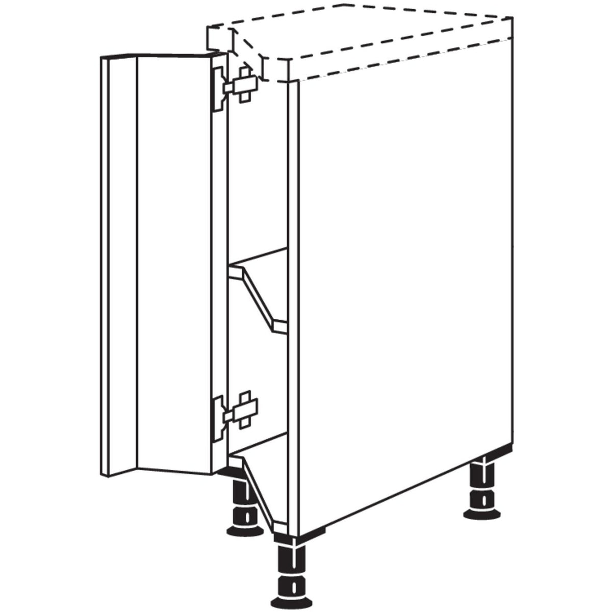Nobilia Unterschrank- diagonal UZD30 31750