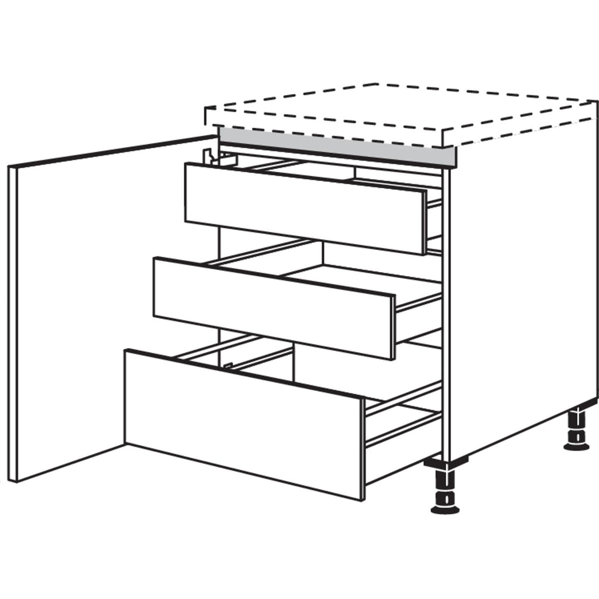nobilia Unterschrank NU2IA50 52032