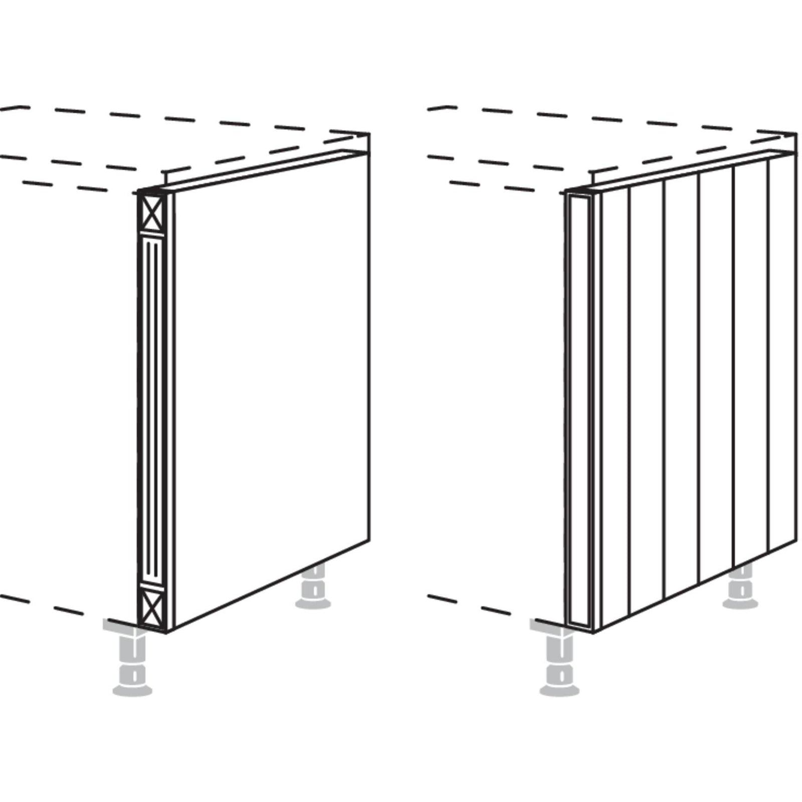 nobilia Pilastre de meuble bas UPI